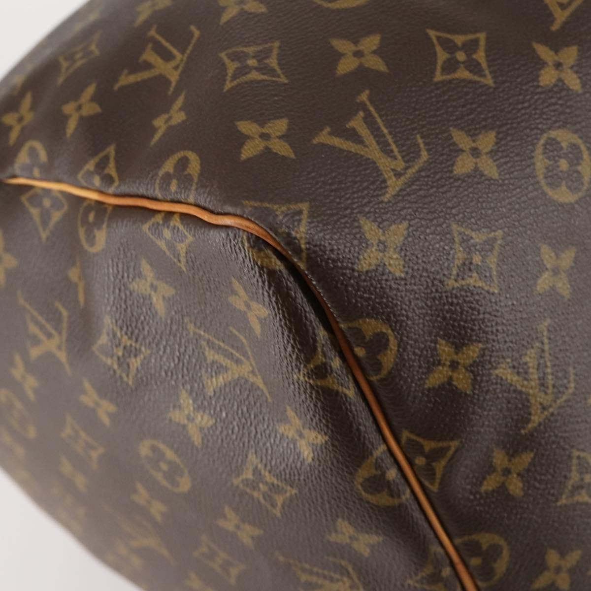 Louis Vuitton Keepall Bandouliere Bag Monogram Canvas, BROWN, CANVAS, Travel bag