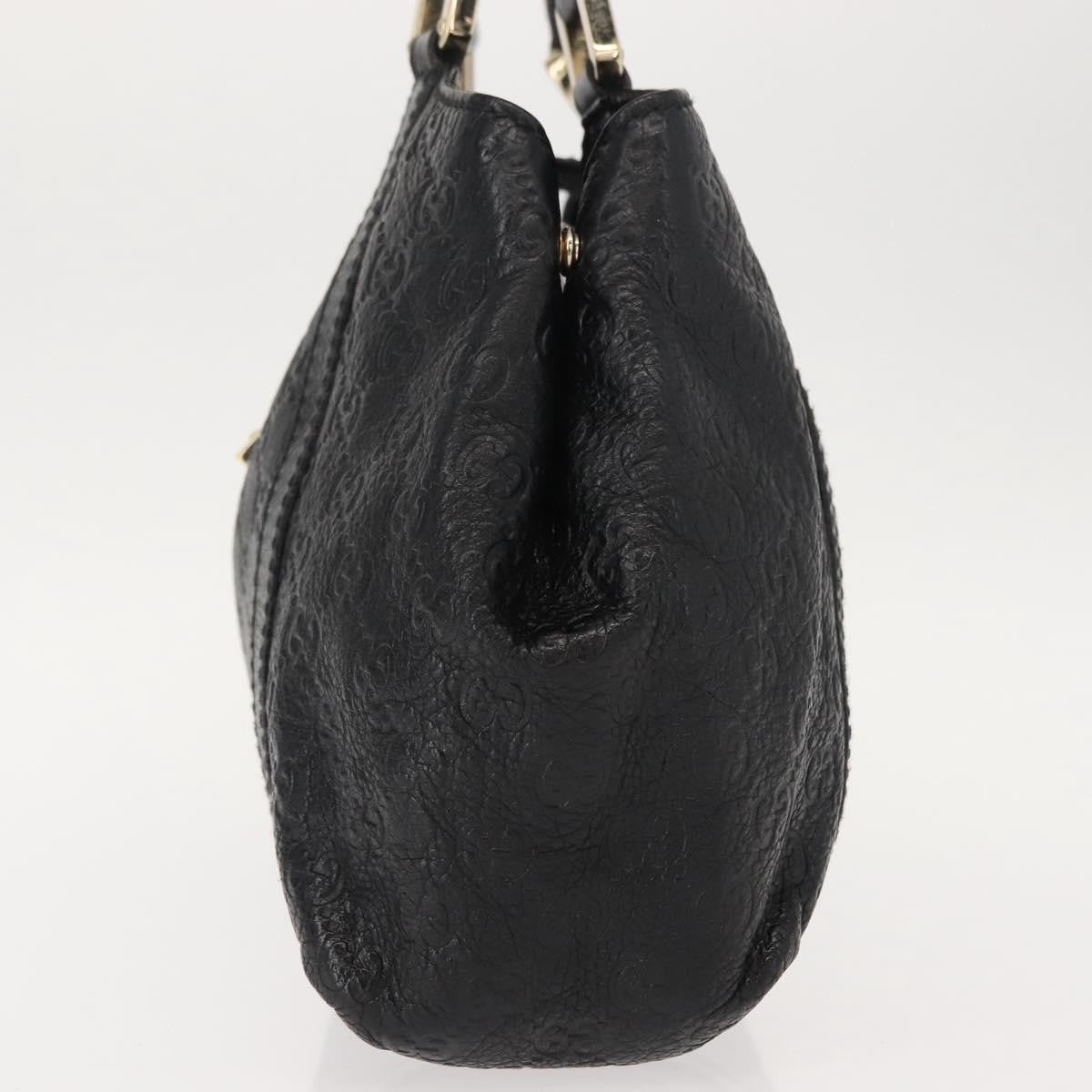 Gucci New Ladies Web Hobo Guccissima Leather, BLACK, LEATHER, Handbag