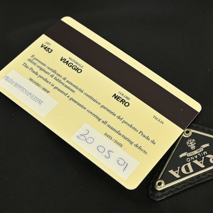 Prada Vintage Handbag Tessuto, BLACK, NYLON, Handbag