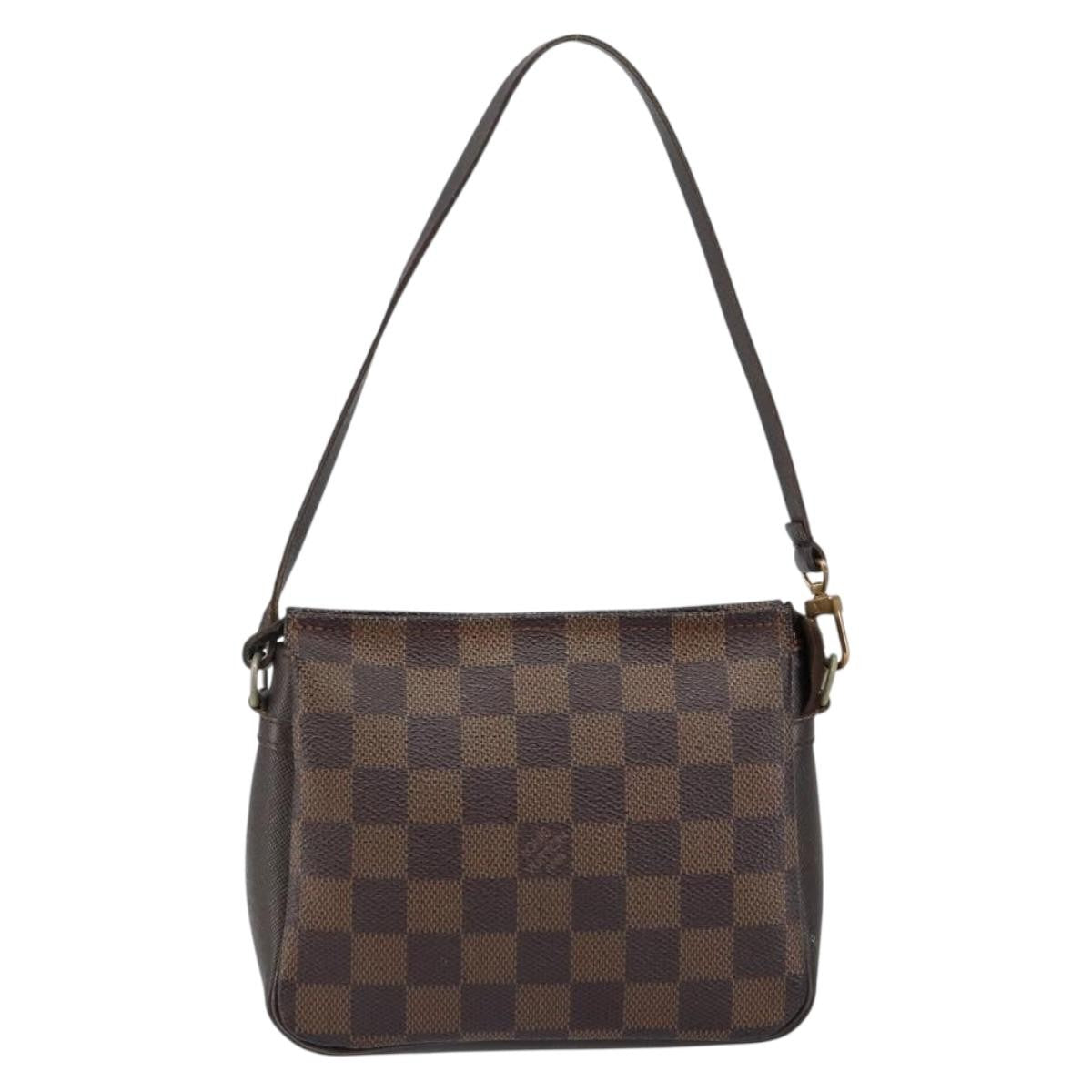 Louis Vuitton Trousse Make Up Bag Damier Canvas, BROWN, CANVAS, Clutche & pouche