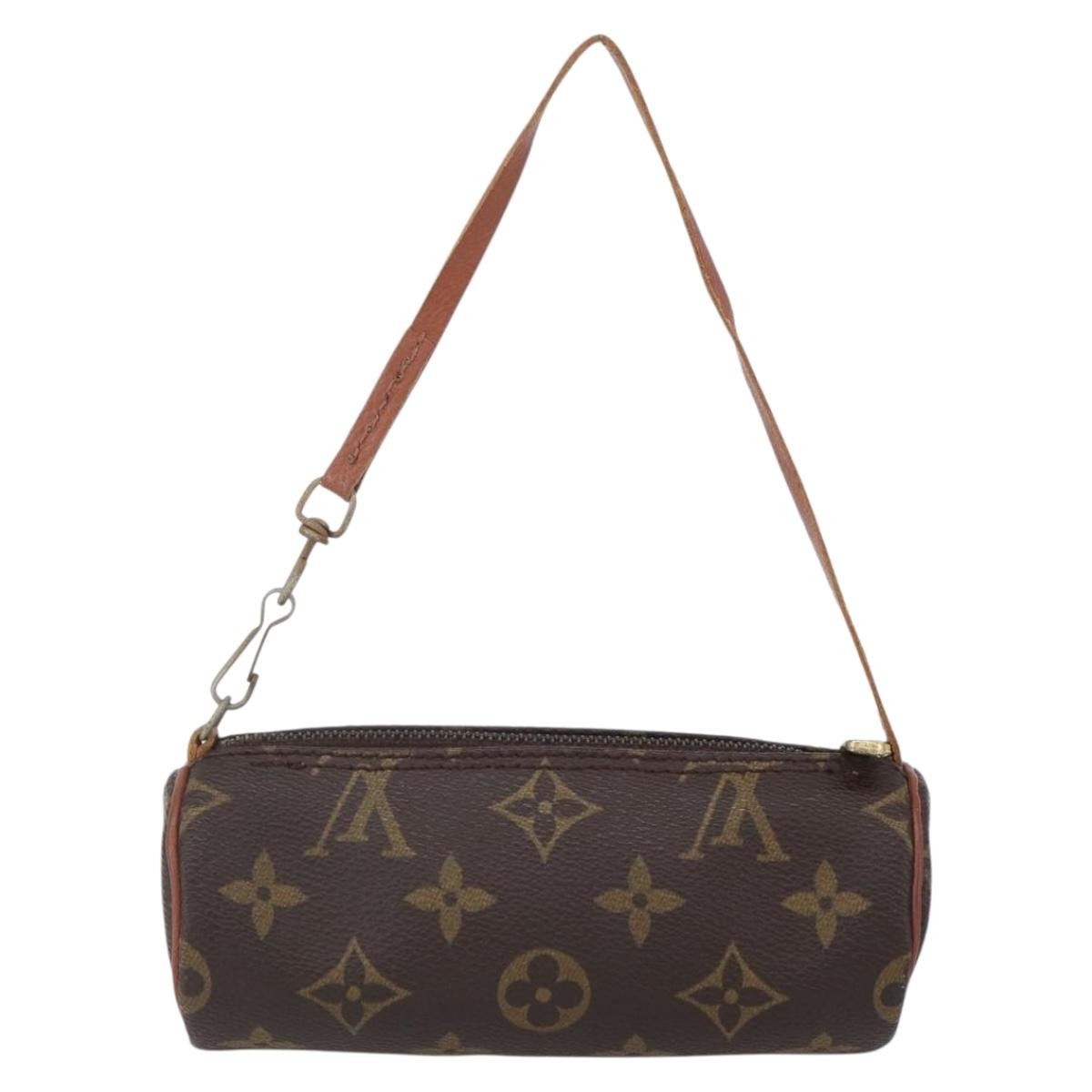 Louis Vuitton Papillon Pochette Monogram Canvas, BROWN, CANVAS, Clutche & pouche