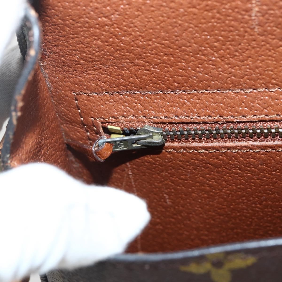 Louis Vuitton Saint Cloud Handbag Monogram Canvas, BROWN, CANVAS, Shoulder bag