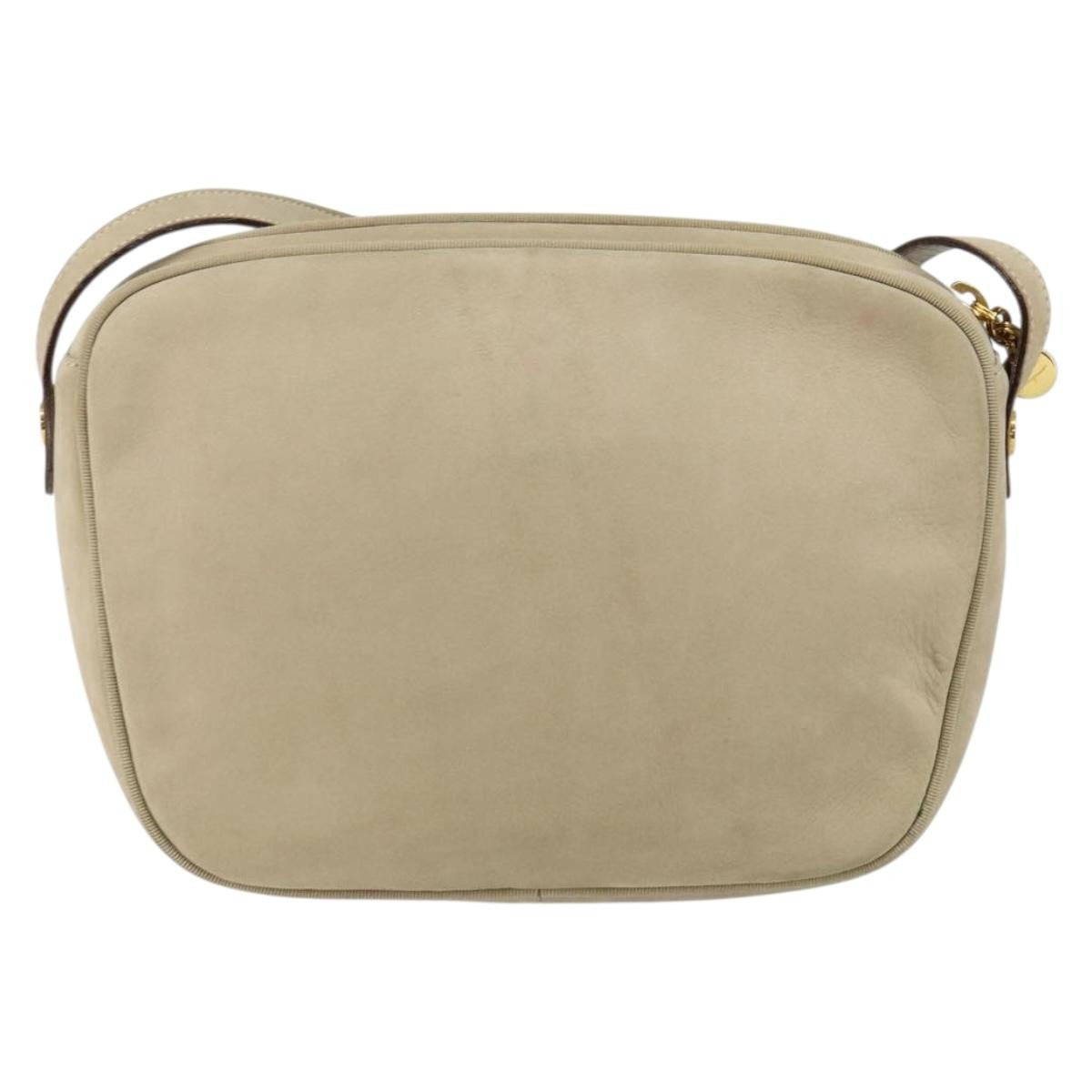Salvatore Ferragamo Vala Shoulder Bag Suede, BEIGE, SUEDE, Shoulder bag