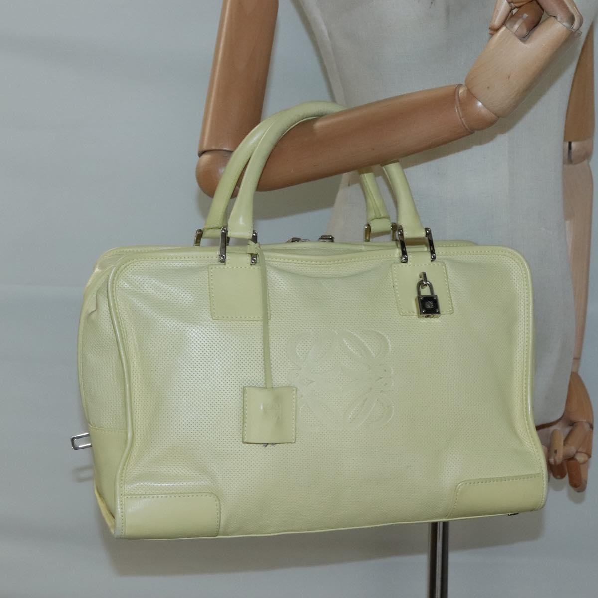 Loewe Amazona NM Bag Leather, YELLOW, LEATHER, Handbag