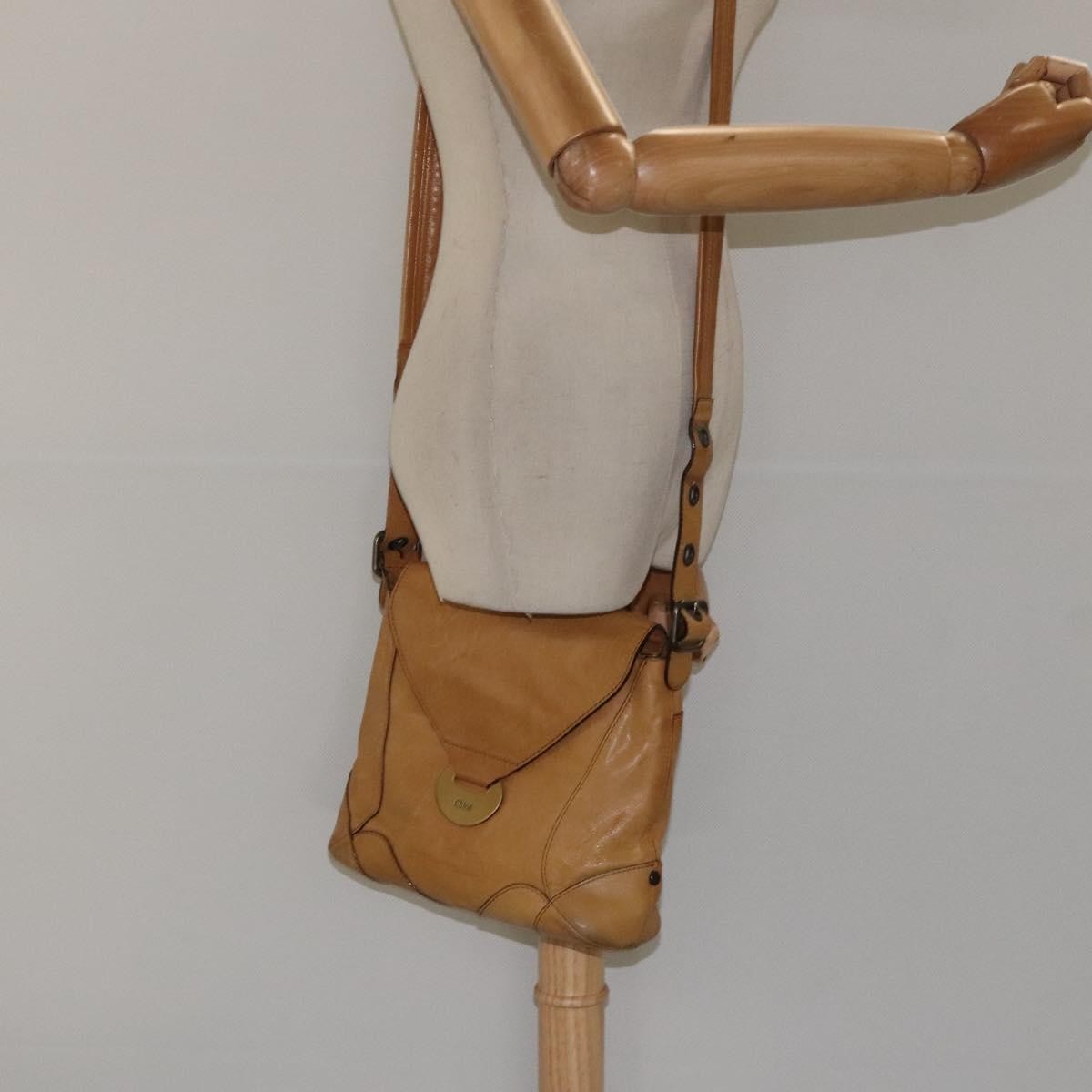 Chloe Vintage Flap shoulder bag Leather, BROWN, LEATHER, Shoulder bag