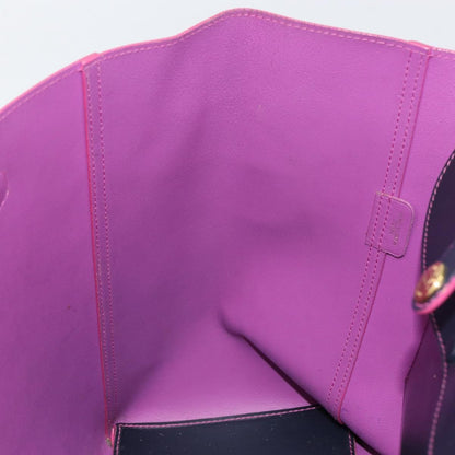 Loewe Leo Shopper Tote Leather, NAVY, LEATHER, Tote bag