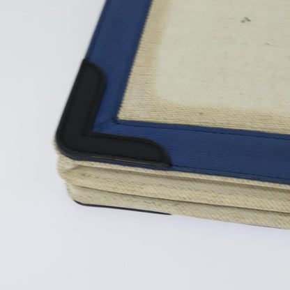 Balenciaga Navy Pochette Canvas and Leather, BEIGE, CANVAS, Shoulder bag