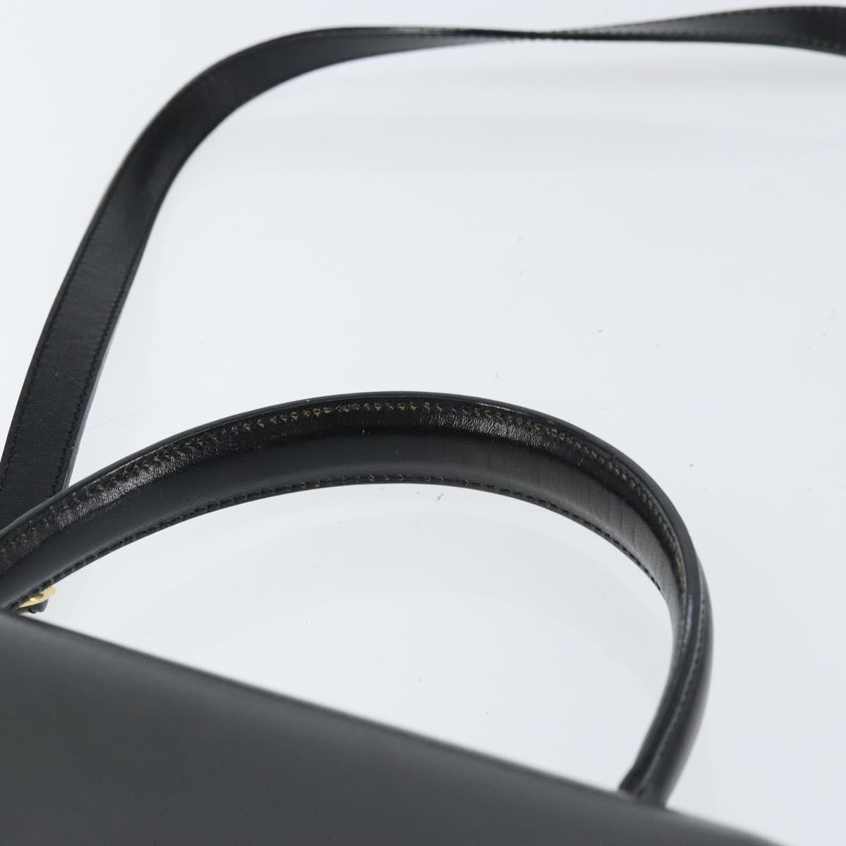 Bally Vintage Handbag Leather, BLACK, LEATHER, Handbag