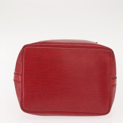 Louis Vuitton Petit Noe Handbag Epi Leather, RED, LEATHER, Shoulder bag