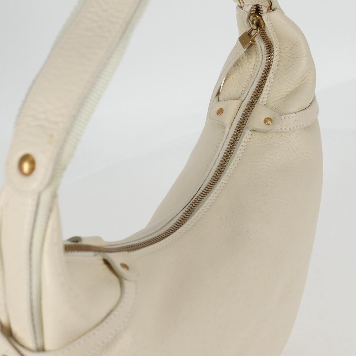 Salvatore Ferragamo Gancini Hobo Leather, BEIGE, LEATHER, Handbag