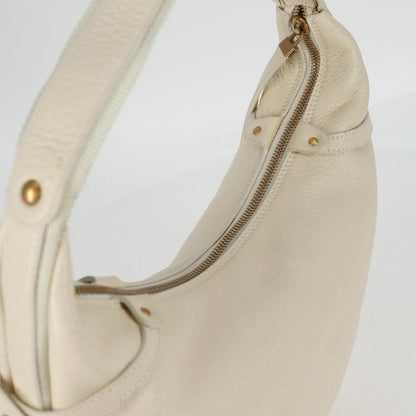 Salvatore Ferragamo Gancini Hobo Leather, BEIGE, LEATHER, Handbag