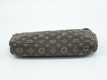Louis Vuitton Mini pochette accessoire Min Lin Canvas, BROWN, CANVAS, Clutche & pouche