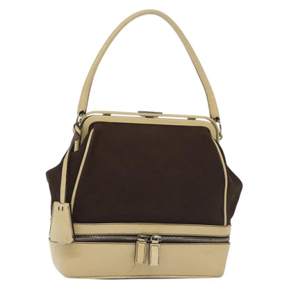 Prada Vintage Handbag Canvas, BEIGE, CANVAS, Handbag