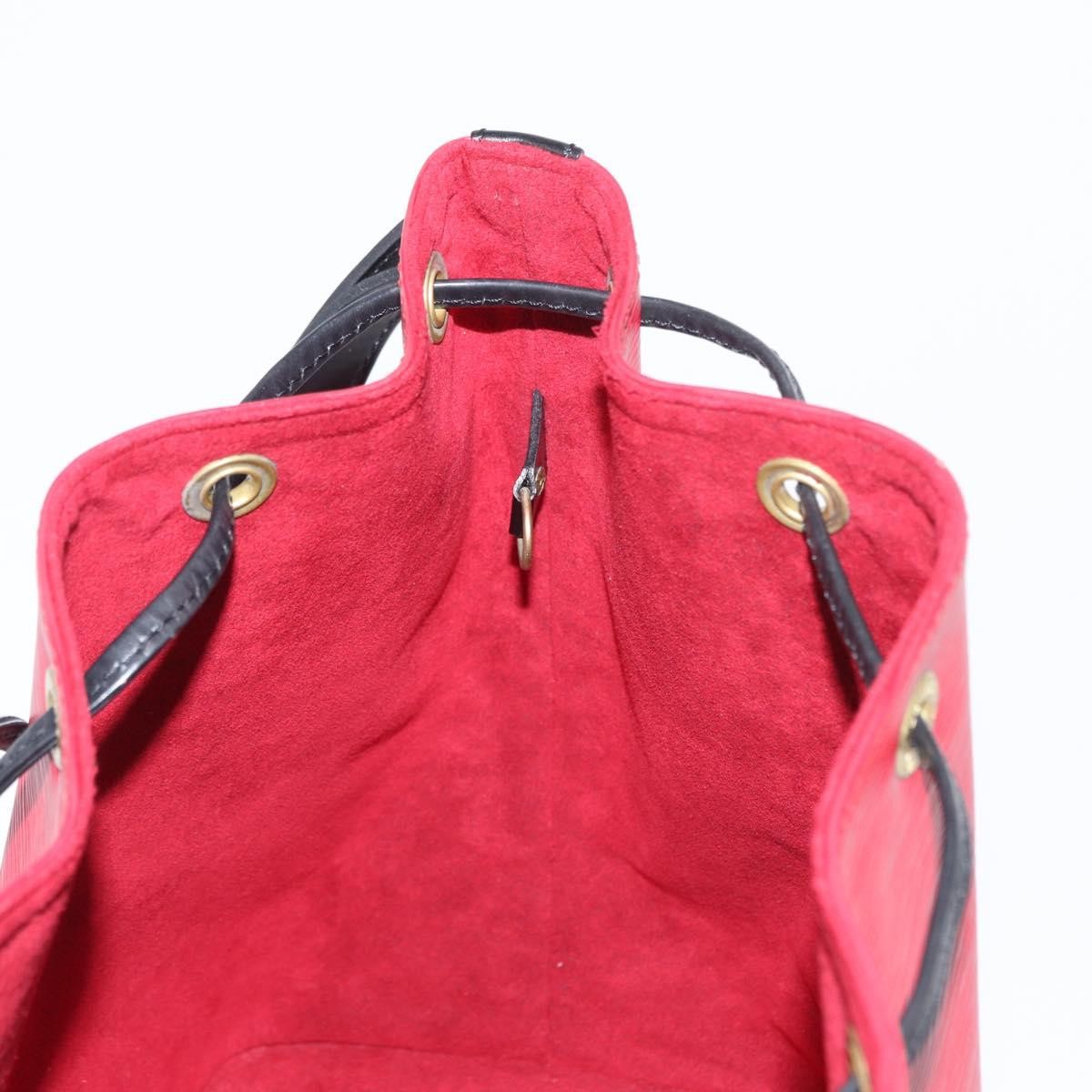 Louis Vuitton Bicolor Petit Noe Handbag Epi Leather, BLACK, LEATHER, Shoulder bag