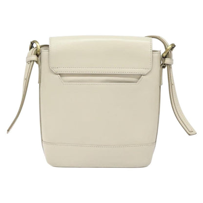 Burberry Flap Shoulder Bag Leather, WHITE, LEATHER, Shoulder bag