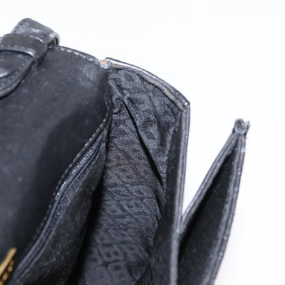 Bally Vintage Handbag Quilted Leather, BLACK, LEATHER, Handbag