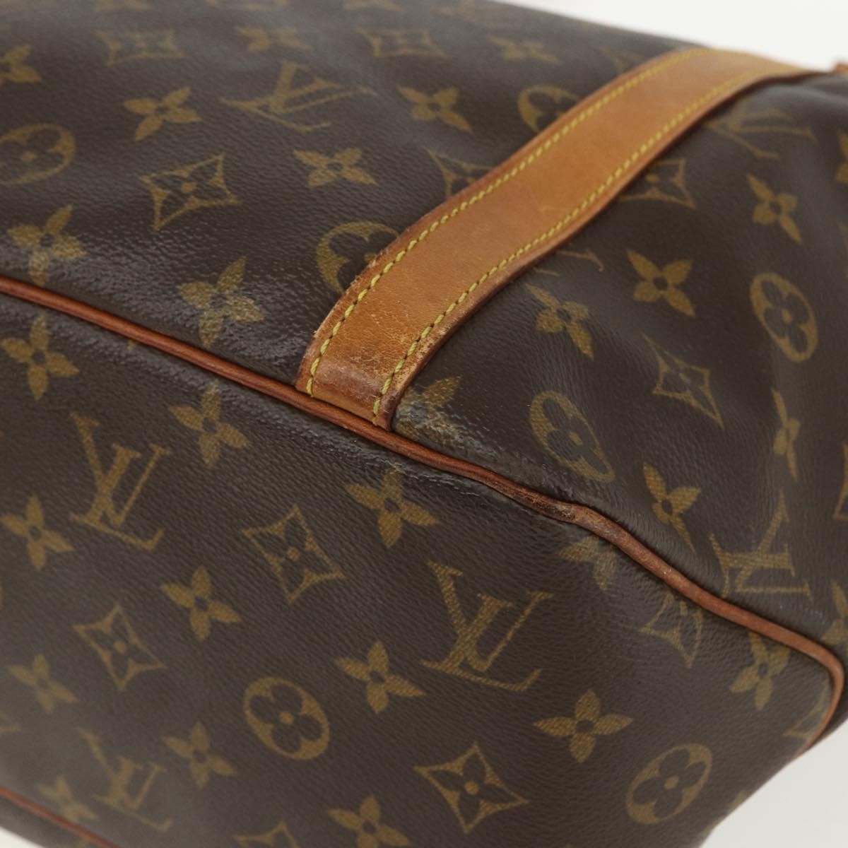 Louis Vuitton Shopping Sac Handbag Monogram Canvas, BROWN, CANVAS, Tote bag