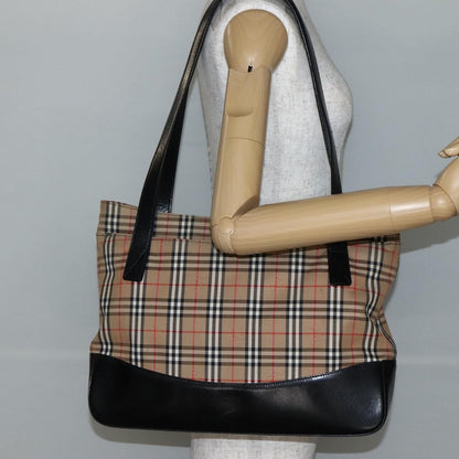 Burberry Nova Check Tote canvas check pattern, BEIGE, CANVAS, Tote bag