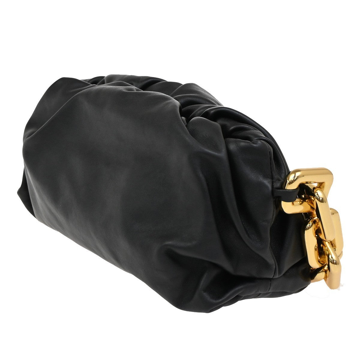 Bottega Veneta The Chain Pouch Leather, BLACK, LEATHER, Shoulder bag