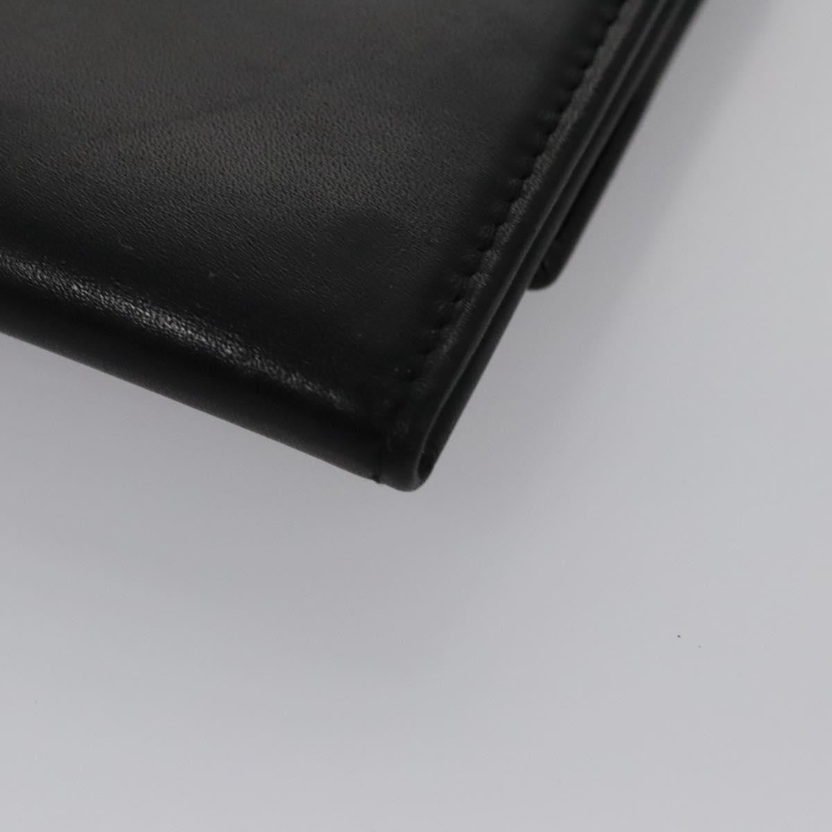 Salvatore Ferragamo Gancini Flap Wallet Leather, BLACK, LEATHER, Wallets