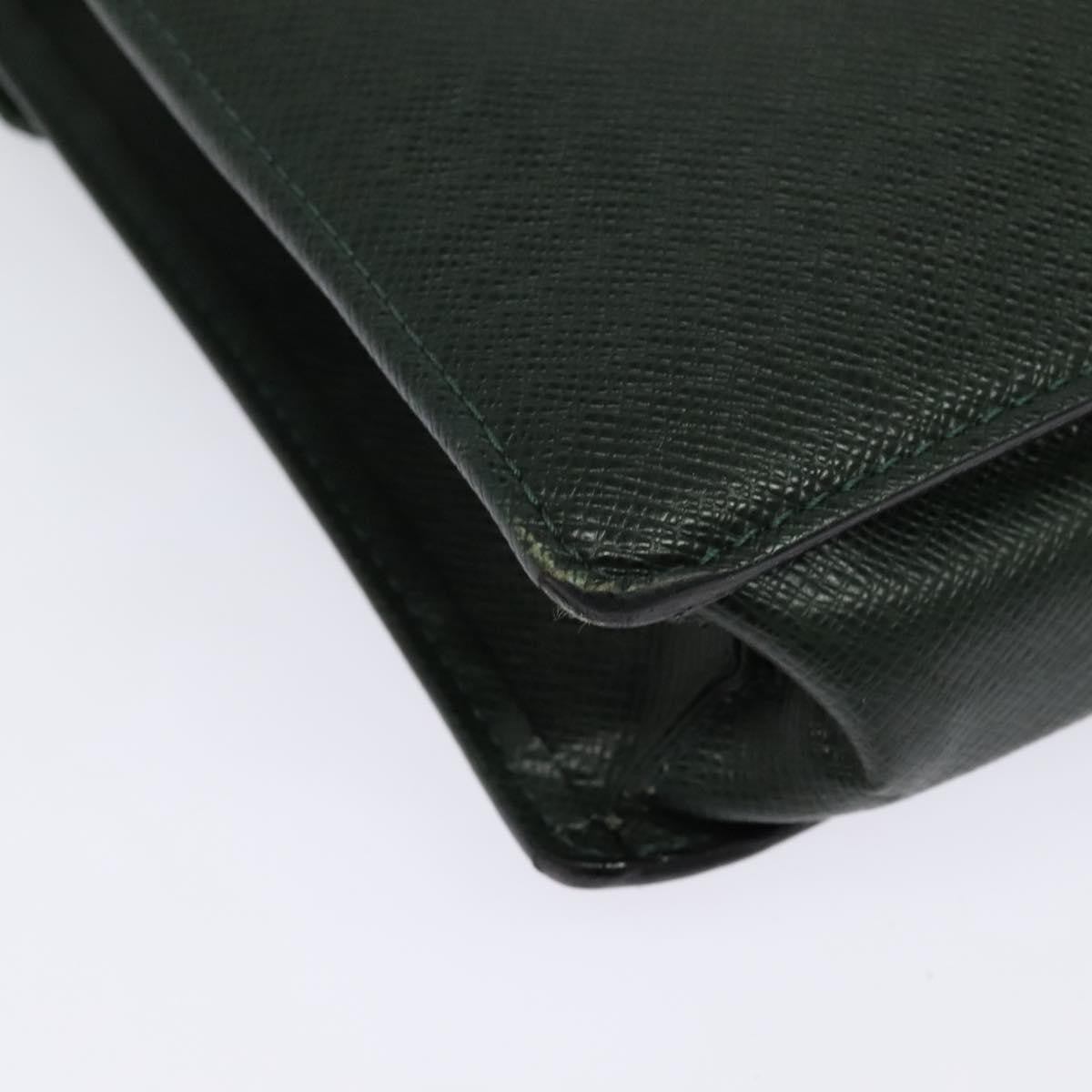 Louis Vuitton Porte-Documents Angara Briefcase Taiga Leather, GREEN, LEATHER, Briefcase