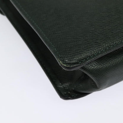 Louis Vuitton Porte-Documents Angara Briefcase Taiga Leather, GREEN, LEATHER, Briefcase