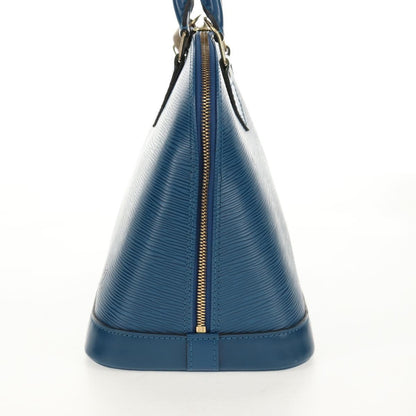 Louis Vuitton Alma Handbag Epi Leather, BLUE, LEATHER, Handbag