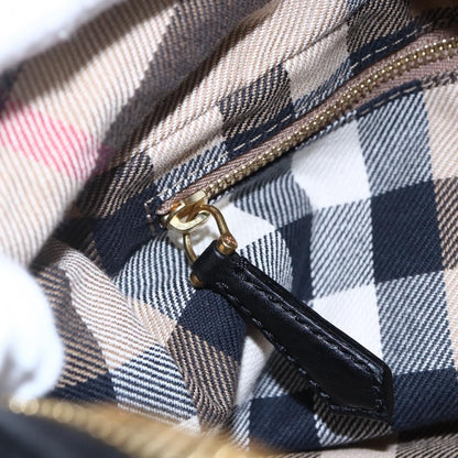 Burberry Vintage Shoulder Bag Leather, BLACK, LEATHER, Shoulder bag