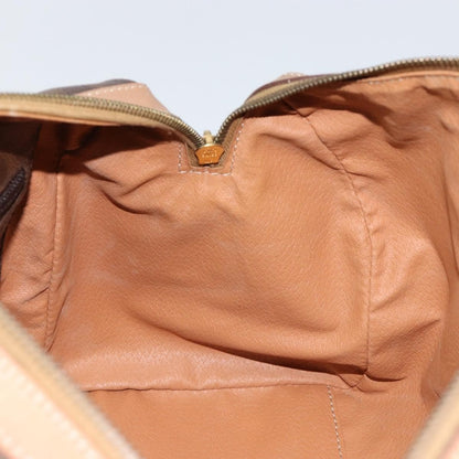 Celine Vintage Macadam Boston bag Canvas, BROWN, CANVAS, Travel bag