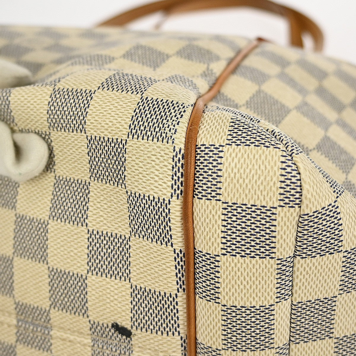 Louis Vuitton Totally Handbag Damier azur, WHITE, CANVAS, Tote bag