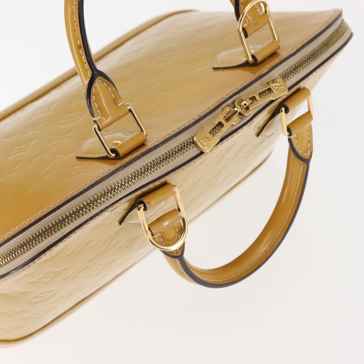 Louis Vuitton Alma Handbag Patent Leather, BEIGE, PATENT_LEATHER, Handbag