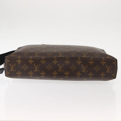 Louis Vuitton Porte-Documents Jour Bag Macassar Monogram Canvas, BROWN, CANVAS, Briefcase