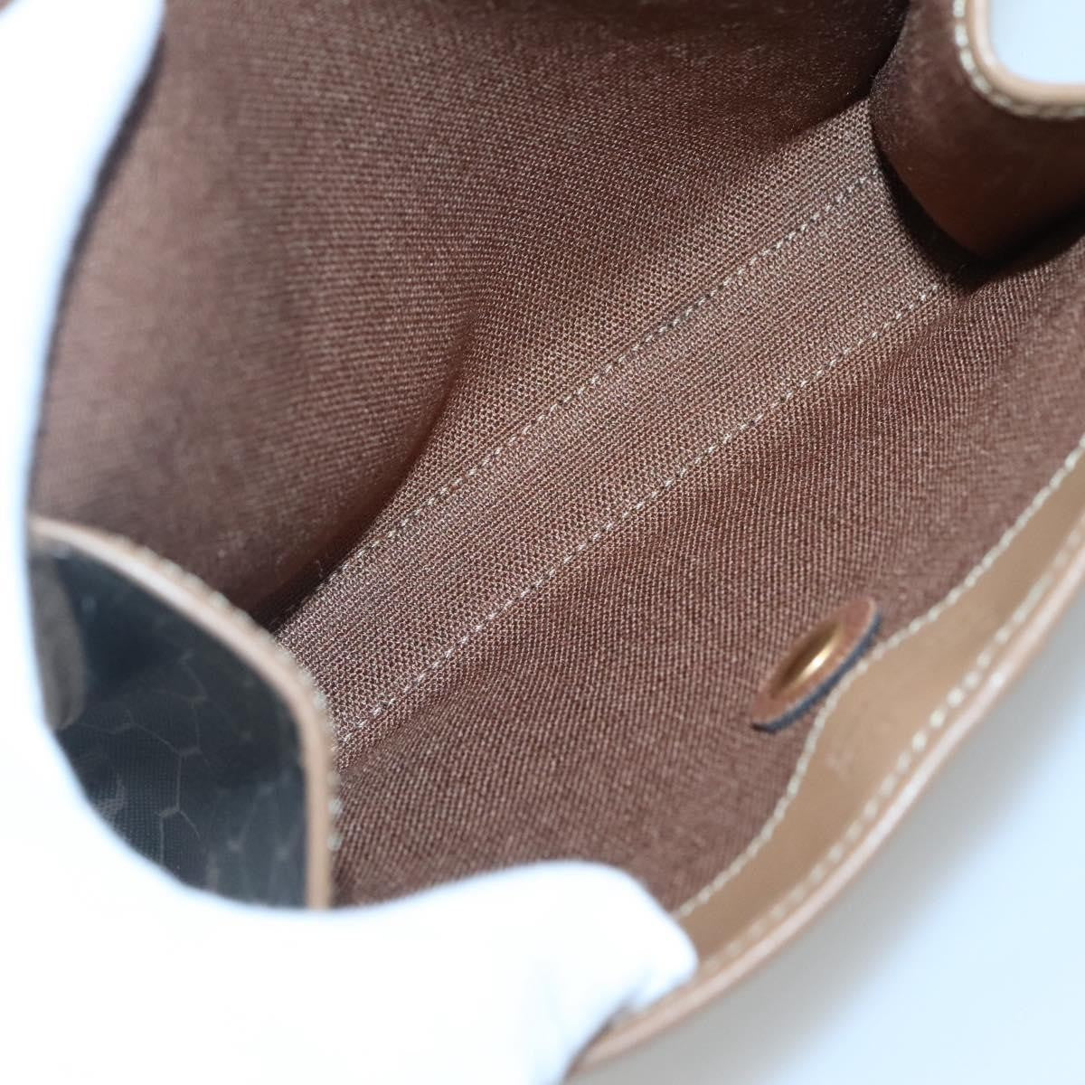 Christian Dior Vintage Honeycomb chain Canvas, BLACK, PVC, Clutche & pouche