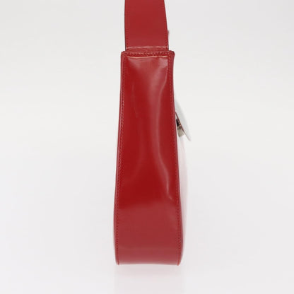 Salvatore Ferragamo Gancini Shoulder Bag Leather, RED, PATENT_LEATHER, Shoulder bag