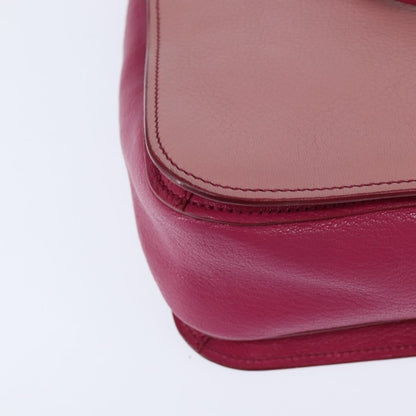 Miu Miu Madras Convertible Lock Tote Leather, PINK, LEATHER, Handbag