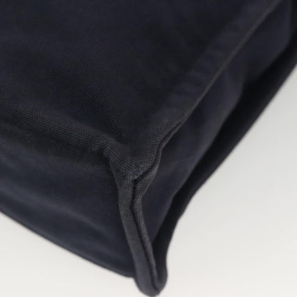 Hermes Fourre Tout Tote Toile, NAVY, CANVAS, Tote bag