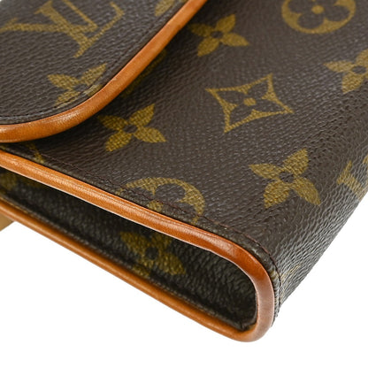 Louis Vuitton Florentine Waist Bag Monogram Canvas, BROWN, CANVAS, Clutche & pouche