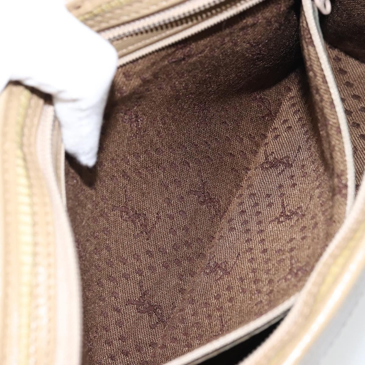 Saint Laurent Zip Pouch Leather, BEIGE, LEATHER, Clutche & pouche