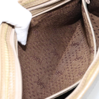 Saint Laurent Zip Pouch Leather, BEIGE, LEATHER, Clutche & pouche