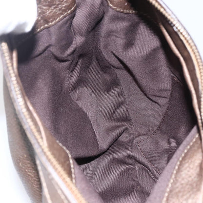 Salvatore Ferragamo Vintage Shoulder Bag Leather, BROWN, LEATHER, Shoulder bag