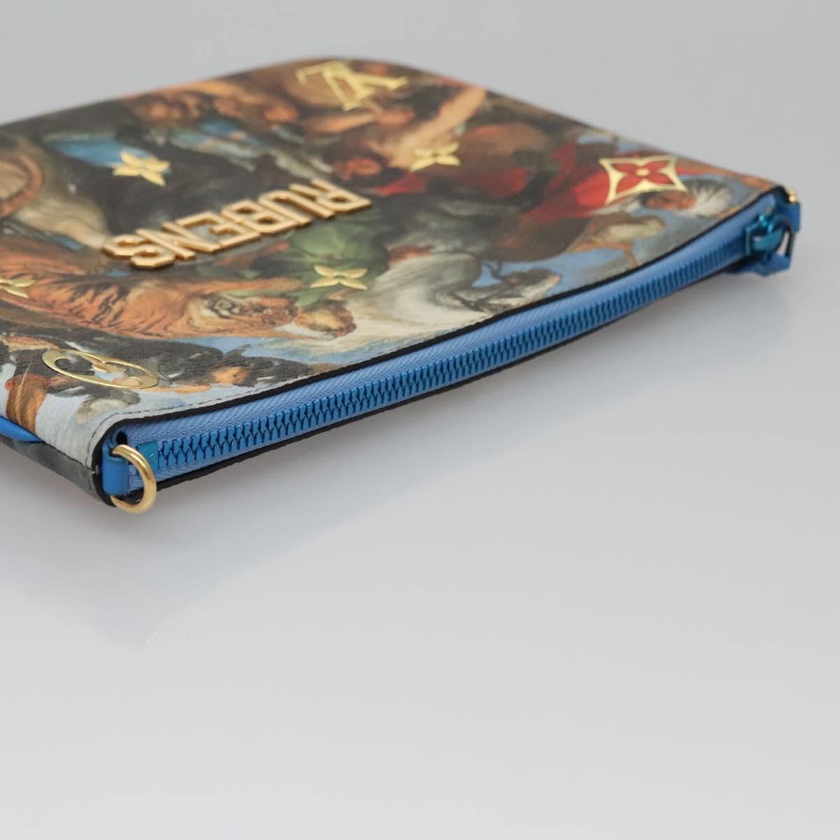 Louis Vuitton Pochette Clutch Limited Edition Jeff Koons Rubens Print Canvas, MULTICOLOUR, CANVAS, Clutche & pouche