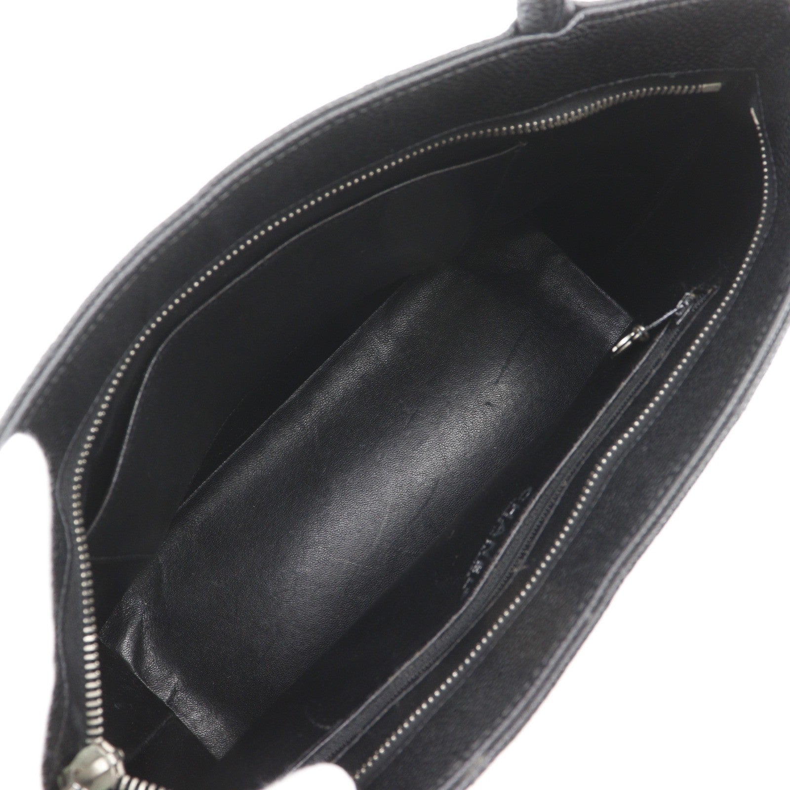Chanel Medallion Tote Quilted Caviar, Black, Leather, Tote Bag