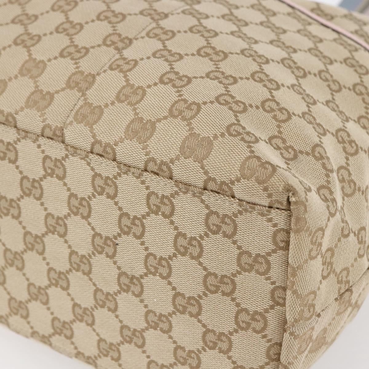 Gucci Diaper Web Strap Tote GG Canvas, BEIGE, CANVAS, Tote bag