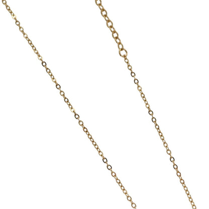 Christian Dior Logo Heart Pendant Necklace Metal with Crystal, GOLD, METAL, Necklace