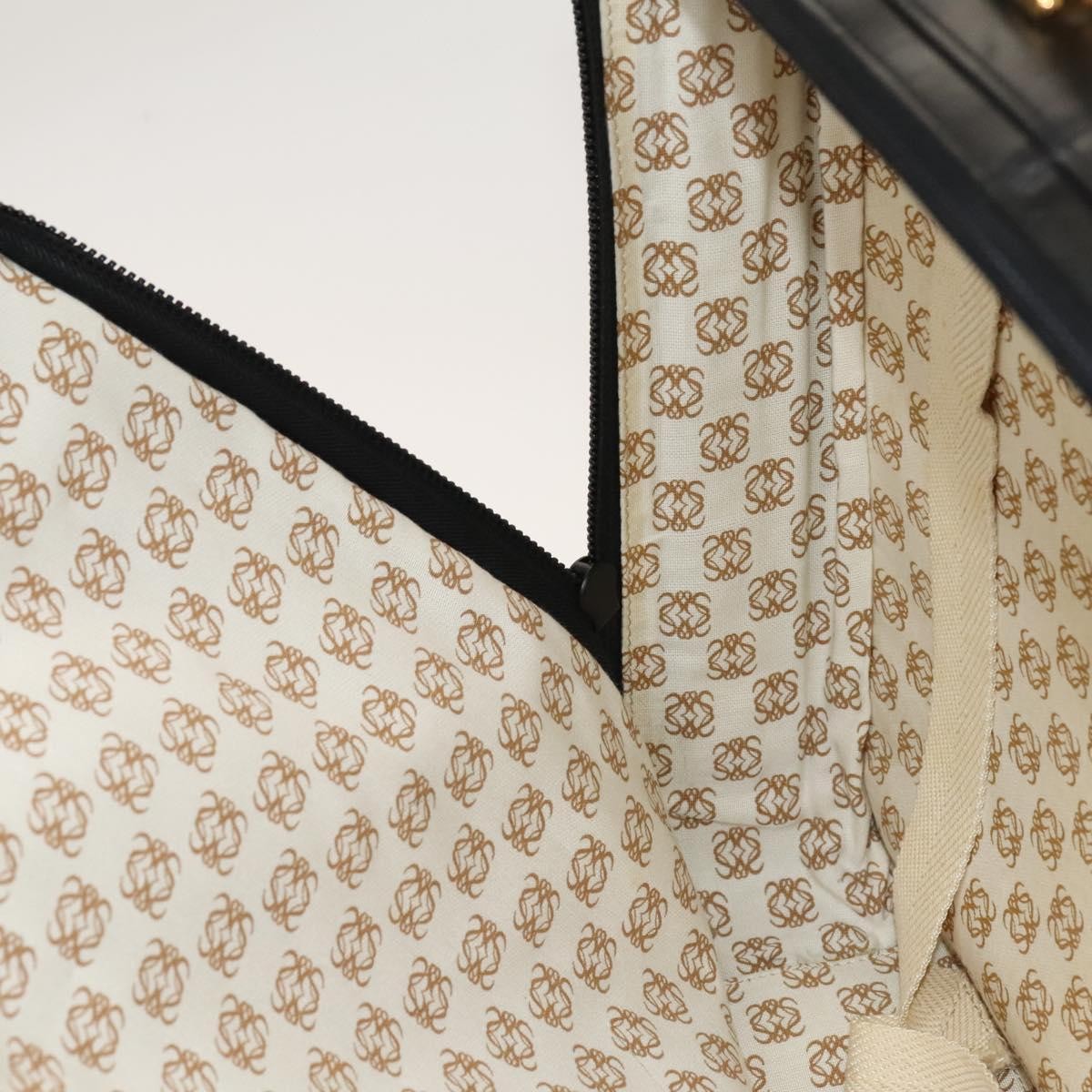 Loewe Anagram Business Leather, BLACK, LEATHER, Briefcase