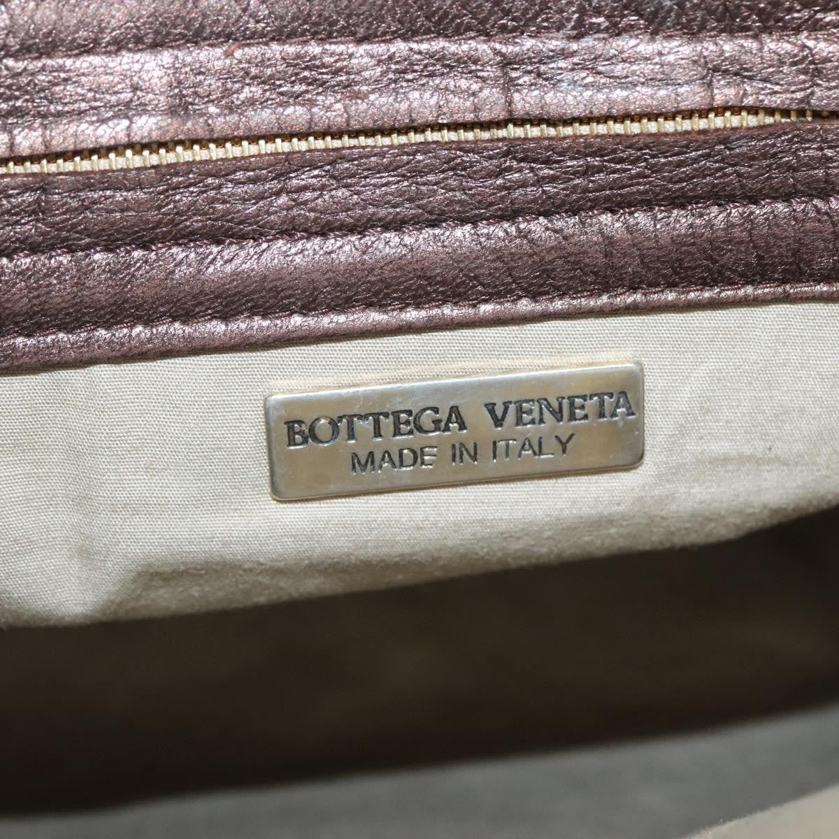 Bottega Veneta Intrecciato Leather, BROWN, LEATHER, Handbag