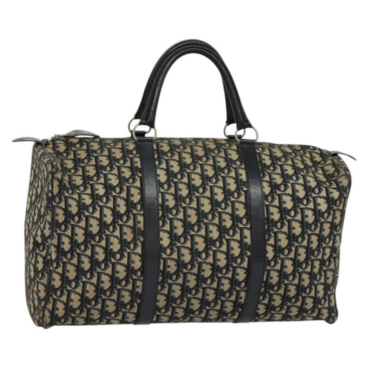 Christian Dior Vintage Trotter Boston Bag Diorissimo Canvas, NAVY, CANVAS, Travel bag