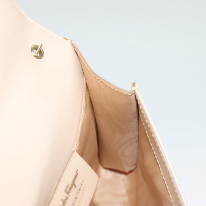 Salvatore Ferragamo Ginny Crossbody Bag Leather, BEIGE, LEATHER, Shoulder bag