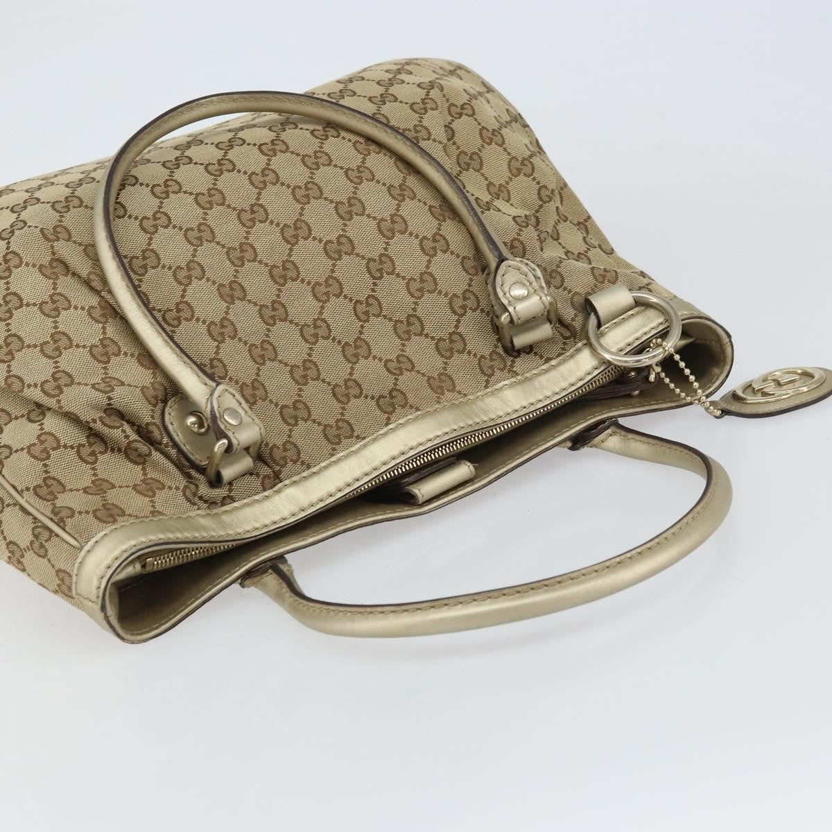 Gucci Sukey Top Handle Tote GG Canvas, BEIGE, CANVAS, Tote bag