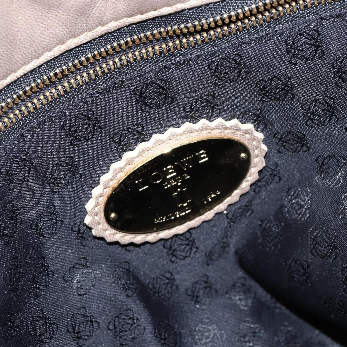 Loewe Anagram Tote Leather, GOLD, LEATHER, Tote bag